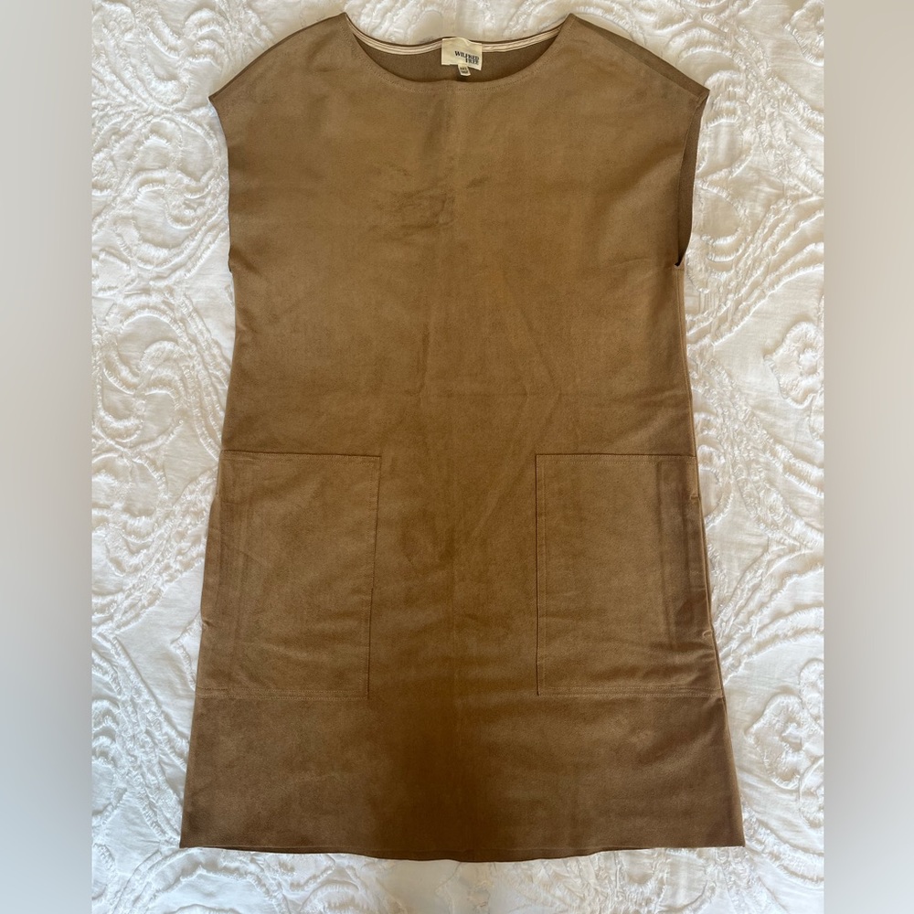 WILFRED FAUX SUEDE DRESS